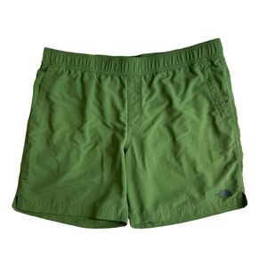 The North Face Men’s Green Lined Pull-On Drawstring Swim Trunks. Pockets. XL.
